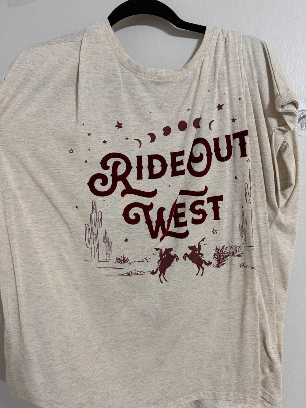 Terra & Sky Cream Graphic 'Ride Out West' Tee